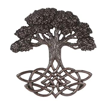 【中古】【輸入品・未使用】Celtic Tree of Life Knotwork装飾壁プラーク13インチTall|スカイマーケットプラス