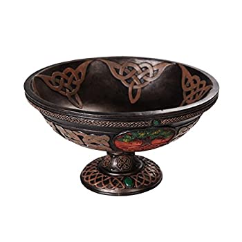 【中古】【輸入品・未使用】Pacific Giftware 生命の樹 イグドラシル 儀式 お祝い用ボウル ケルトノットワーク 直径8.5インチ