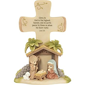 【中古】【輸入品・未使用】Precious Moments\" 神への栄光 キリスト降誕クロス マルチカラー