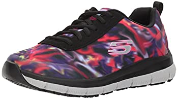 【中古】【輸入品・未使用】Skechers Work Relaxed Fit Comfort Flex Pro HC SR Womens Slip Resistant Sneakers Black/Multi 11 W