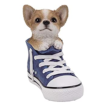 【中古】【輸入品・未使用】Pacific Giftware PT オールスター アニマル チワワ 子犬 靴の中の犬 ホームデコレーション 樹脂フィギュア