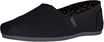 【中古】【インポート品・未当てはめる】Skechers レディース Bobs Plush-Peace \u0026 Love バレー坦々たる US 大きさ: 10 Wide 色合い: 黒いこと