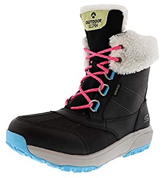 【中古】【インポート品・未当て嵌める】Skechers On The Go Outdoors Ultra スノーキャップ レディース ミッドカーフブーツ US 大きさ: 5 色つや: 黒いこと