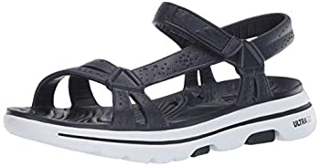 【中古】【インポート品・未当て嵌める】Skechers レディース Foamies Go Walk 5 タヒチ 運動競技サンダル US 大きさ: 10 色つや: 青碧