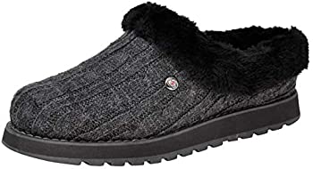 【中古】【輸入品・未使用】Skechers BOBS from Women's Keepsakes Ice Angel Slipper, Charcoal/Black, 6 W US