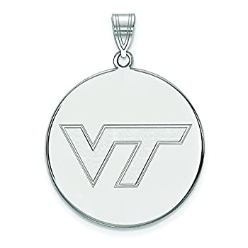 【中古】【輸入品・未使用】Virginia Tech Extra Large ( 1インチ)ディスクペンダント( Sterling Sliver )