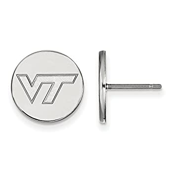 【中古】【輸入品・未使用】Virginia Tech Small ( 1?/ 2インチ)ディスクイヤリング( Sterling Sliver )