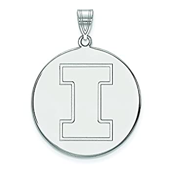 【中古】【輸入品・未使用】イリノイExtra Large (1インチ) ディスクペンダント(Sterling Sliver)