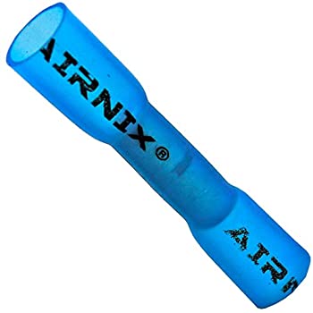 【中古】【輸入品・未使用】(300 Piece Blue) - AIRNIX Insulated Heat Shrink Butt Connectors Blue 14-16 AWG