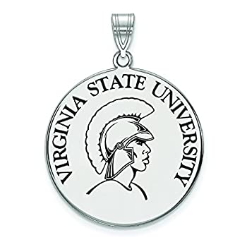 【中古】【輸入品・未使用】LogoArt Virginia State University XLargeエナメルディスクペンダントW /チェーン