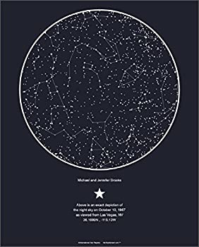 【中古】【輸入品・未使用】My Sky Moment Map of the Night Sky???ミッドナイトブルー