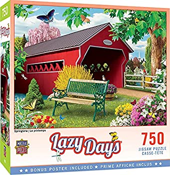 【中古】【輸入品・未使用】MasterPieces Lazy Days ジグソーパズル 春 アラン・ジャナによるアートが特徴 750ピース