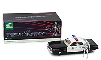 【中古】【輸入品・未使用】1977 Dodge Monaco Metropolitan Police with T-800 Endoskeleton Figure The Terminator (1984) Movie 1/18 Diecast Model Car by Greenlight 1