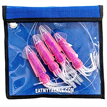 【中古】【輸入品・未使用】EAT MY TACKLE 7フィート デイジーチェーン 4つの7インチイカ ルアーバッグ