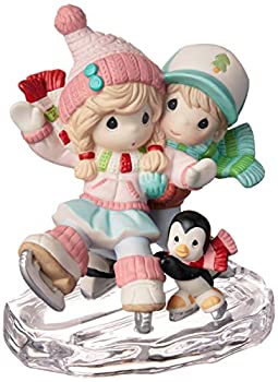 【中古】【輸入品・未使用】Precious Moments ビスク 磁器 カップル スケートフィギュア マルチ|スカイマーケットプラス