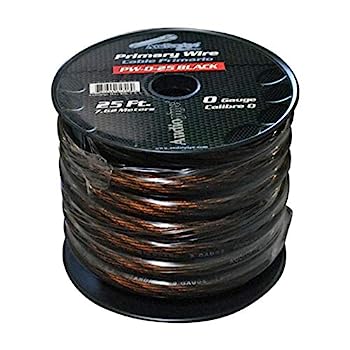 【中古】【インポート品・未当て嵌める】Audiopipe 25?Ft 0ゲージプライマリケーブルブラック