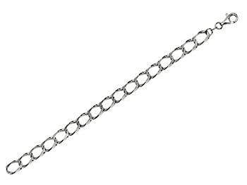 【中古】【輸入品・未使用】スターリングシルバー8.5?" 9.95?MM bright-cut縁石Liteメンズブレスレット｜スカイマーケットプラス