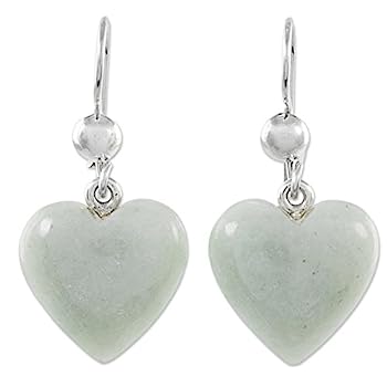 【中古】【輸入品・未使用】Novica Jade。925スターリングシルバーダングルイヤリング' Mayanハート' 37,064円