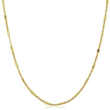 【中古】【輸入品・未使用】10?KイエローゴールドインフィニティPlaqueステーションネックレス