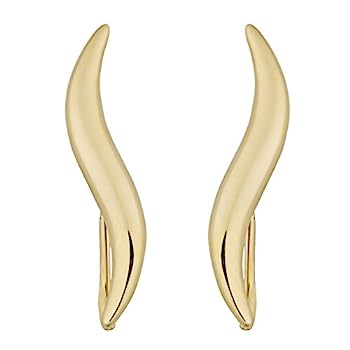 【中古】【輸入品・未使用】14?KイエローゴールドWave Climber Earrings｜スカイマーケットプラス