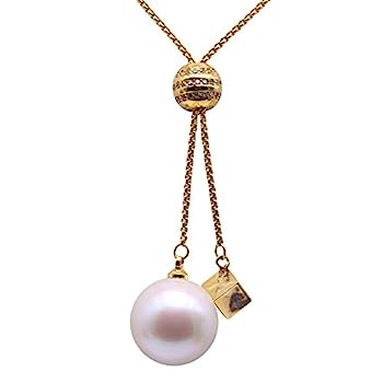 【中古】【輸入品・未使用】JYXスターリングシルバー16?mmホワイト淡水養殖真珠ペンダントネックレス37?"｜スカイマーケットプラス