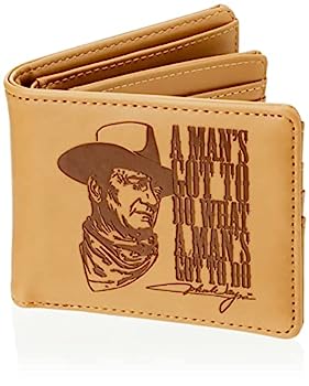【中古】【輸入品・未使用】オフィシャルジョンウェインメンズタン二つ折り財布｜スカイマーケットプラス