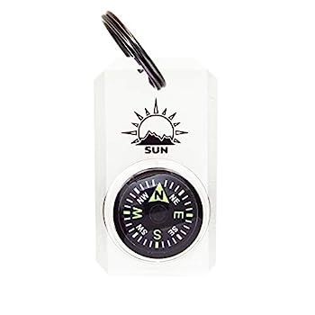 【中古】【輸入品・未使用】Sun Company MiniComp - スプリットリング付きジッパープル ミニコンパス | ジャケット、パーカー、かばん用の 読み取りが簡単なコンパス