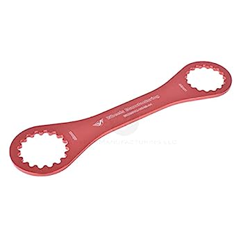 【中古】【インポート品・未当て嵌める】車輪生み出すことボトムブラケットレンチ16切れ込み44-48.5 粍レッドバイクパックアクセサリー（10個入り口・入口）