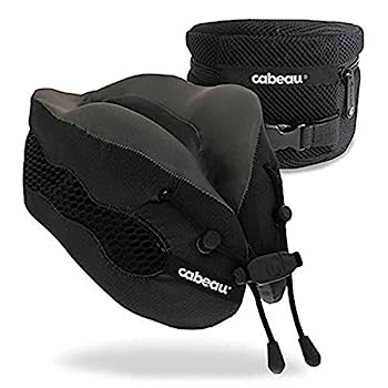 【中古】【輸入品・未使用】Cabeau Evolution Cool Travel Pillow- The Best Air Circulating Head and Neck Memory Foam Cooling Travel Pillow - Black
