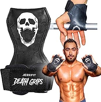 【中古】【インポート品・未当て嵌める】JerkFit デスグリップ ウルトラプレミアムリフティングストラップ デッド昇降機 プルアップ ヘビーシュラッグ S