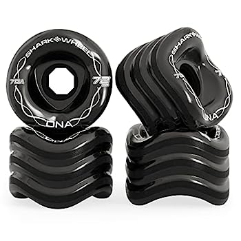 【中古】【輸入品・未使用】Shark Wheel 72mm 78a ロングボードホイール | DNA フォーミュラ | 4個パック