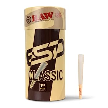 【中古】【輸入品・未使用】RAW Cones Classic 1 1/4 Size | 150 Pack | Natural Pre Rolled Rolling Paper with Tips & Packing Sticks Included