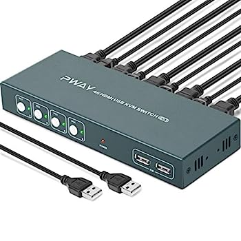 【中古】【輸入品・未使用】kvm switch (4X1 4K@30Hz)