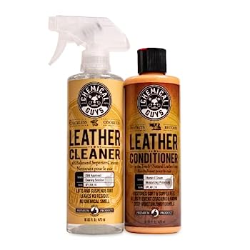 【中古】【輸入品・未使用】(470ml (2 Items)) - Chemical Guys Leather Cleaner and Conditioner Complete Leather Care Kit (470ml) (2 Items)