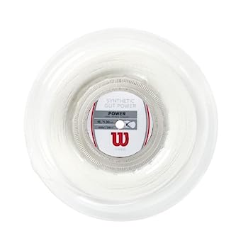 【中古】【インポート品・未当て嵌める】Wilson(ウイルソン) 庭球 より糸 モノ細糸 ガット SYNTHETIC GUT POWER(シンセティックガットパワー) 16 NATURAL(シンセティック