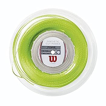 【中古】【インポート品・未当て嵌める】ウイルソン Wilson 庭球ガット 一巻き シンセティックガットパワー（SYNTHETIC GUT POWER） 16 1.30 菩提樹緑であること WRZ905700