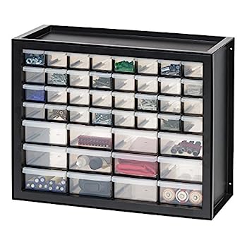 【中古】【輸入品・未使用】IRIS USA DPC-44 パーツとハードウェアキャビネット 44引き出し ブラック|スカイマーケットプラス