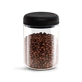 【中古】【輸入品・未使用】Fellow Atmos 真空コーヒーキャニスター&食品保存容器 密閉食品保存容器 コーヒー容器 1.2リットル 透明ガラス