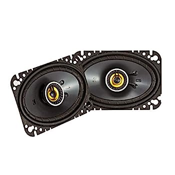 【中古】【輸入品・未使用】KICKER CSC46 CSシリーズ 4 x 6 150ワット 4オーム 2ウェイ カーオーディオ 同軸スピーカーシステム ポリプロピレンコーン PEIツイーター EVCテ