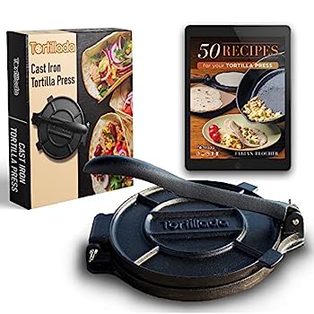 【中古】【輸入品・未使用】Tortillada - レシピ付きプレミアム トルティーヤ プレス 鋳鉄 (25 cm)｜スカイマーケットプラス 17,421円