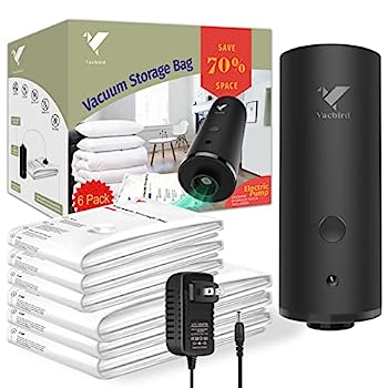 【中古】【輸入品・未使用】VMSTR 旅行用真空ストレージバッグ 電動ポンプ付き Lサイズ Mサイズ 省スペースバッグ 旅行や家庭用 (6個)｜スカイマーケットプラス