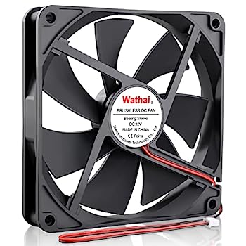 【中古】【インポート品・未当て嵌める】Wathai 140粍 入れもの気違い 12V DC 毛はらい受け答え高性能落ち居る気違い 140x25粍