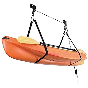 【中古】【インポート品・未当て嵌める】ASMSW カヤック ホイスト 銀輪 照明ランプ カヌー 昇降機 自動自転車仕合わせ 上昇限度 吊り下げ 車宿り 納める