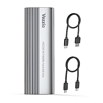 【中古】【インポート品・未当て嵌める】Vezzio M.2 NVMe SSD エンクロージャアダプター USB 3.1 Gen 2 (10 Gbps) から NVMe PCIe M.2 SSD入れもの UASP 相応う NVMe SSD 大いさ 2230/2242/2 バッグ・小物・ブランド雑貨-その他