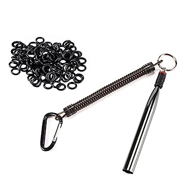 【中古】【輸入品・未使用】Wacky Rig Tool ワームOリング 100個 3~4インチのセンコーワーム用 100個 5~7インチの取り付け簡単 プラスチックワームをしっかり保護