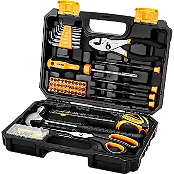 【中古】【輸入品・未使用】DEKOPRO 50ピースツールセット 一般家庭用ハンドツールキット プラスチックツールボックスストレージケース付き 多目的ホームツールキット オフ