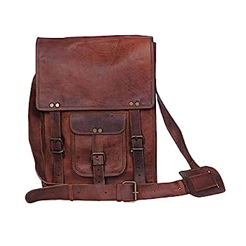 【中古】【輸入品・未使用】パッションレザーKomal'S 11インチブラウン頑丈なiPadレザーメッセンジャーサッチェルワンサイズブラウン｜スカイマーケットプラス