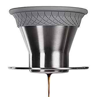 【中古】【輸入品・未使用】ESPRO - BLOOM ポアオーバーコーヒー醸造器セット - 耐久性のあるサーマルつや消しステンレススチールスリーブ デュアルフィルターモード 特許取