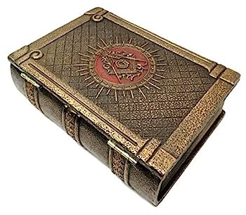 【中古】【インポート品・未当て嵌める】フリーメイソンの符牒 フリーメーソンのお定まりと羅針儀 堅苦しさと教訓 青銅色の蝶つがい付き添い人書き付け型ボックス席 宝飾品ボックス席