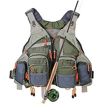 【中古】【輸入品・未使用】Kylebooker フィッシングベスト メッシュ 男女兼用 (アーミーグリーン)